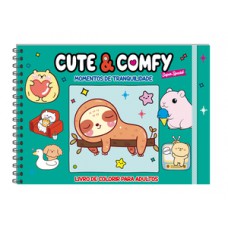 Cute & Comfy Super Special Edição 16 - Livro de Colorir Adulto - Momentos de Tranquilidade - Capa Holográfica Cute & Comfy Super Special Edição 16 - Livro de Colorir Adulto - Momentos de Tranquilidade - Capa Holográfica