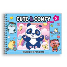 Cute & Comfy Super Extra Edição 05 - Livro de Colorir Adulto - Capa Dura Holográfica