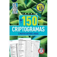Livro Coquetel Mais de 150 Criptogramas 40