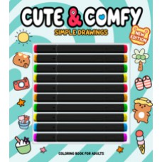 Cute & Comfy New Edition - Simple Drawings - Livro de Colorir Adulto Cute & Comfy New Edition - Simple Drawings - Livro de Colorir Adulto