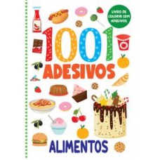 Livro de colorir com adesivos - 1001 adesivos - alimentos Livro de colorir com adesivos - 1001 adesivos - alimentos