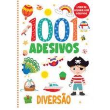 Livro de colorir com adesivos - 1001 adesivos - diversão Livro de colorir com adesivos - 1001 adesivos - diversão