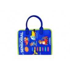 Livro Educativo Montessori: Meu Livrinho Sensorial Maleta Educativa -Veículos