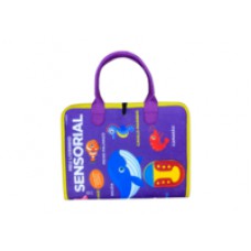 Livro Educativo Montessori: Meu Livrinho Sensorial Maleta Educativa - Fundo do Mar