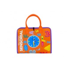 Livro Educativo Montessori: Meu Livrinho Sensorial Maleta Educativa - ABC