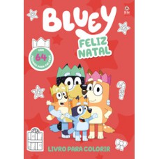 Bluey feliz natal - livro para colorir