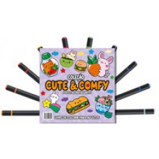 Cute & Comfy Coloring Book for Adults - Fofo e Aconchegante - Livro de Colorir Adulto