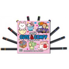Cute & Comfy Coloring Book for Adults - Fofo e Aconchegante - Livro de Colorir Adulto