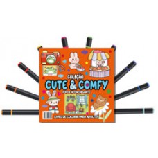 Cute & Comfy Coloring Book for Adults - Fofo e Aconchegante - Livro de Colorir Adulto