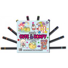 Cute & Comfy Coloring Book for Adults - Fofo e Aconchegante - Livro de Colorir Adulto