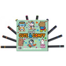 Cute & Comfy Coloring Book for Adults - Fofo e Aconchegante - Livro de Colorir Adulto Cute & Comfy Coloring Book for Adults - Fofo e Aconchegante - Livro de Colorir Adulto