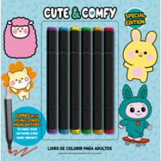 Cute & Comfy Coloring Book for Adults - Special Edition - Livro de Colorir Adulto