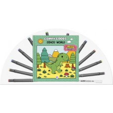 Dinos'' world - Livro para colorir com 12 canetinhas Dinos'' world - Livro para colorir com 12 canetinhas
