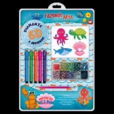 Fazendo Arte Diamante 5D - Animais do Oceano