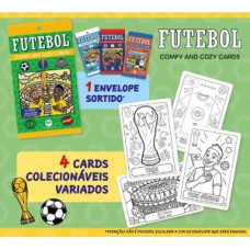 Futebol - Comfy and Cozy 4 Cards para colorir e colecionar