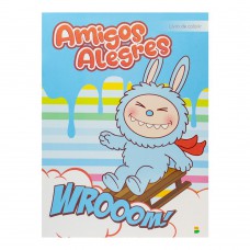 Colorindo Monstrinhos: Amigos Alegres Colorindo Monstrinhos: Amigos Alegres