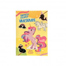 Surpresa Colorida: Unicórnios - Raspe para descobrir as cores escondidas nos adesivos!