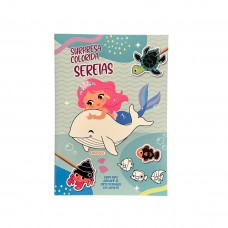 Surpresa Colorida: Sereias - Raspe para descobrir as cores escondidas nos adesivos!