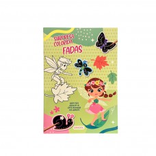 Surpresa Colorida: Fadas - Raspe para descobrir as cores escondidas nos adesivos!