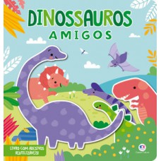 Dinossauros Amigos - Livro com adesivos reutilizáveis Dinossauros Amigos - Livro com adesivos reutilizáveis