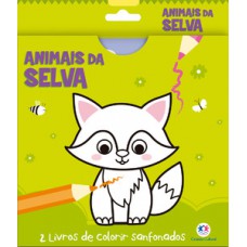 Animais da selva - 2 livros de colorir sanfonados