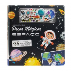 Peças Mágicas - Um livro com velcro: Espaço