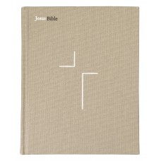 Jesus Bible NVI com Espaço para Anotações, Tecido sobre capa dura, Cinza, Leitura Perfeita