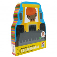 Meu Livro Quebra-cabeça Divertido: Escavadeiras