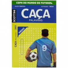 Scottini Temático Caça-palavras COPA DO MUNDO MÉDIO (32p) N.3001 Scottini Temático Caça-palavras COPA DO MUNDO MÉDIO (32p) N.3001