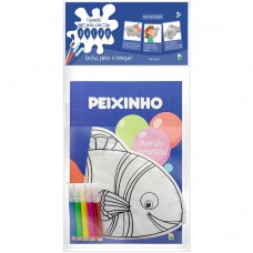 Fazendo Arte com Balão! Atividades & Colorir: Peixe