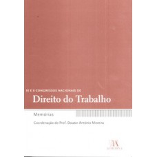 IX e X congressos nacionais de direito do trabalho