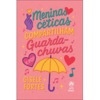 Meninas céticas compartilham guarda-chuvas