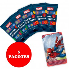 Kit Cards Marvel Com 5 Pacotes Kit Cards Marvel Com 5 Pacotes