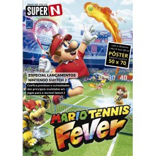 MARIO TENNIS FEVER (Versão lisa, sem dobras, enviada em tubo protetor) - Superpôster Super N
