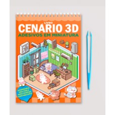 Livro cenário 3D – Monte cenários com adesivos em miniatura