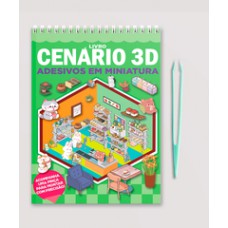 Livro cenário 3D – Monte cenários com adesivos em miniatura