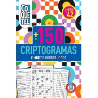 Livro Coquetel Mais de 150 Criptogramas 42 S/P