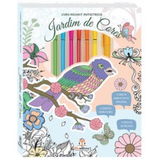 Livro-megakit antiestresse: Jardim de cores