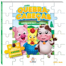 Livro quebra-cabeça: animais da fazenda