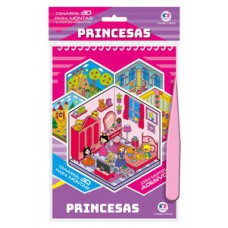 Princesas com Adesivos 3D