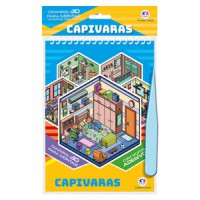 Capivaras com Adesivos 3D