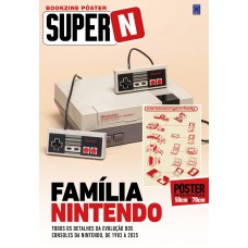Família Nintendo (Versão lisa, sem dobras, enviada em tubo protetor) - Superpôster Super N