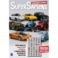 Linha do Tempo Automotiva (Versão lisa, sem dobras, enviada em tubo protetor) - SuperSapiens Posterzine