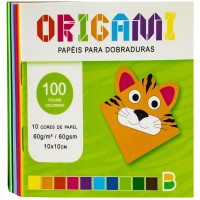 Origami Papéis para Dobradura (100 Folhas) 10x10cm Origami Papéis para Dobradura (100 Folhas) 10x10cm