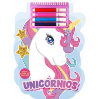Unicórnios: Livro de Colorir com Adesivos e Canetinhas Unicórnios: Livro de Colorir com Adesivos e Canetinhas