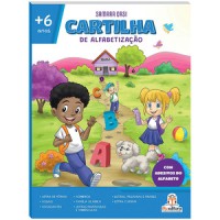 Cartilha de Alfabetização - Aprendendo a Ler e Escrever | Livro com Adesivos