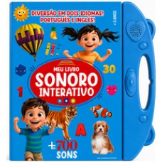 Meu Livro Sonoro Interativo - Português e Inglês - Azul