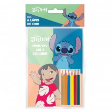 Solapa Pop Minilivro Ler E Colorir Com Lápis - Stitch