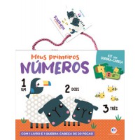 Meus primeiros números - Kit com livro e quebra-cabeça de 20 peças Meus primeiros números - Kit com livro e quebra-cabeça de 20 peças