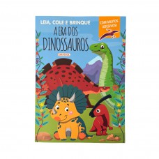 Leia, Cole e Brinque: A Era dos Dinossauros - Com muitos adesivos!